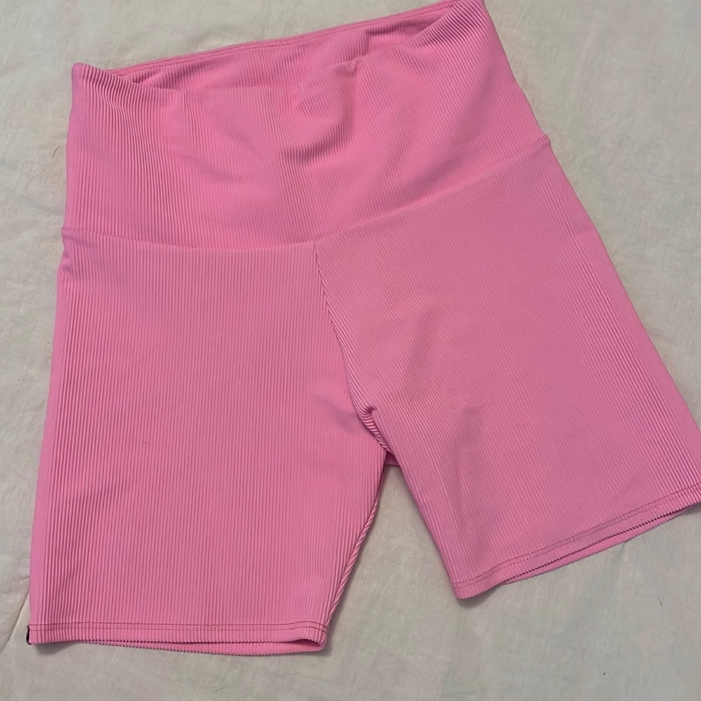 Barbie pink small biker shorts by onzie